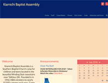 Tablet Screenshot of kbacamp.com